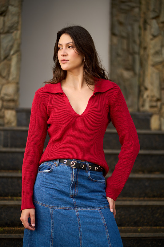 BLUSA POLO MANGA LONGA 21249